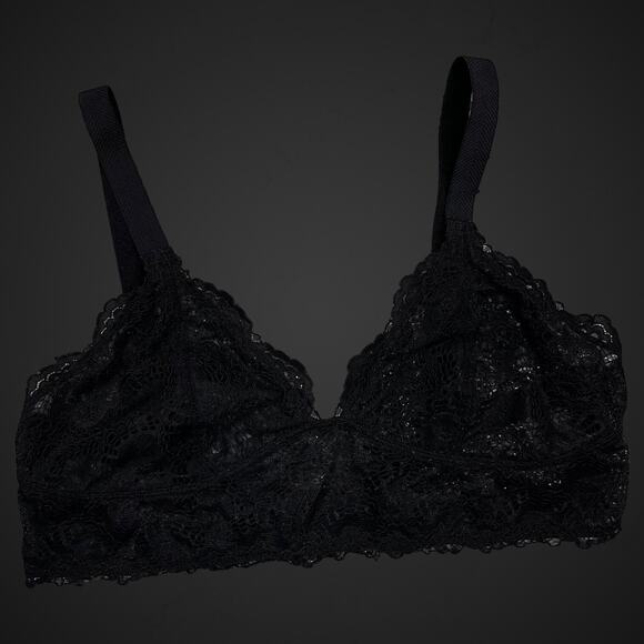 Intimately Free People Lace Bralette Medium Black - Picture 1 of 4